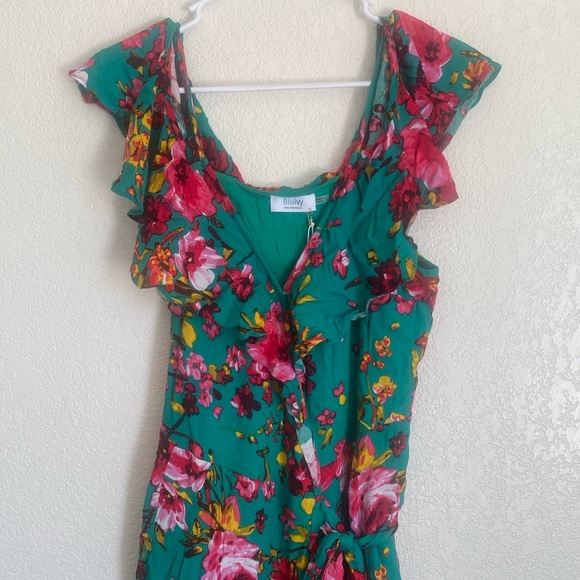 Colorful Roses Wrap Dress - Picture 6 of 8